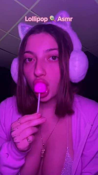 Lollipop ASMR🍭💦 #asmr #wetsounds #asmreating #wet