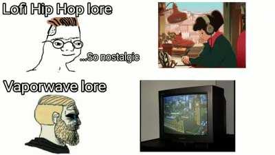 Lofi lore VS Vaporwave lore