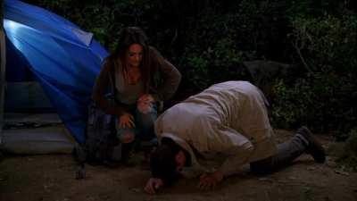 Kimberly Williams-Paisley Kicks a Man in the Balls and Then Brooke D’Orsay and Mila Kunis Kick Another Man in the Balls Then Help Him Ice His Balls in Two and a Half Men 11x19