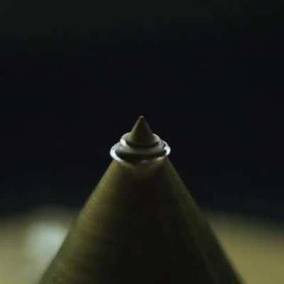 Slow-motion of a water droplet...