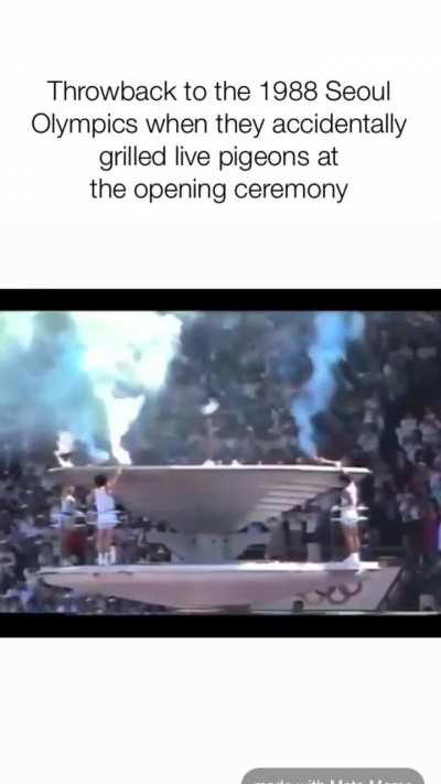 TIL Pigeons were fried at the Seoul Olympics ceremony 