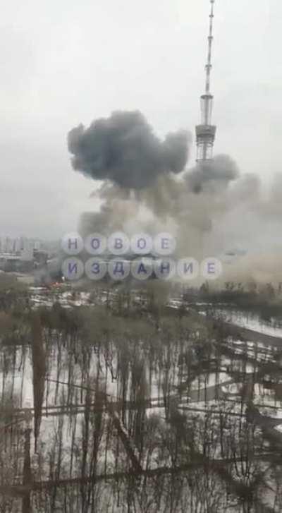 Second Expolosion at the Kyiv TV tower [2022-03-01]