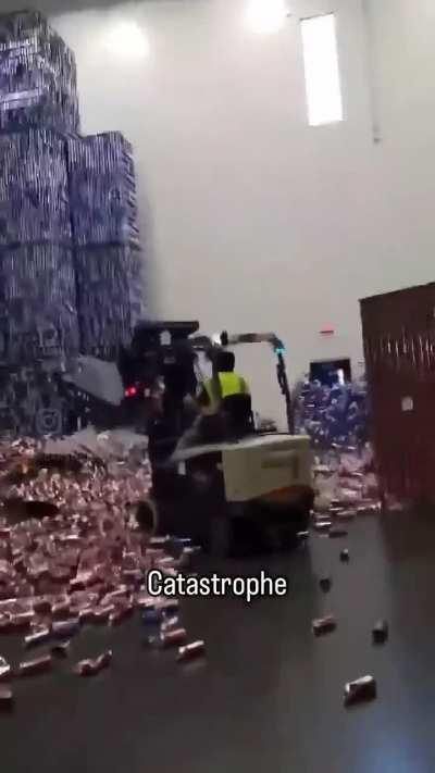 Fitaid warehouse worker makes critical error. No injuries reported. January 2024