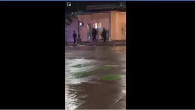 Seattle Police caught destroying a building.