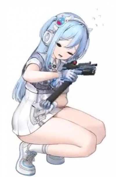 TIL Scarlet SD model back in CBT have a gun. Saw it when I was looking up  her wiki page. : r/NikkeMobile