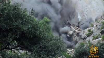 Taliban IED hits on two US Humvees, Afghanistan, around 2009