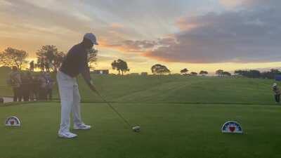 Witness Tiger Woods at Torrey Pines This Morning. Tiger's Swing was Unreal: Flush &amp;amp; Explosive.