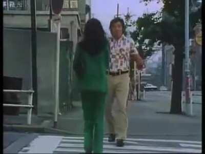 In 1976, Jumbo Tsuruta played a bit part in the final episode of Japanese TV drama Oretachi no Tabi, as the boyfriend of a woman that one of the leads tries to chat up after having noticed her on the lightrail.