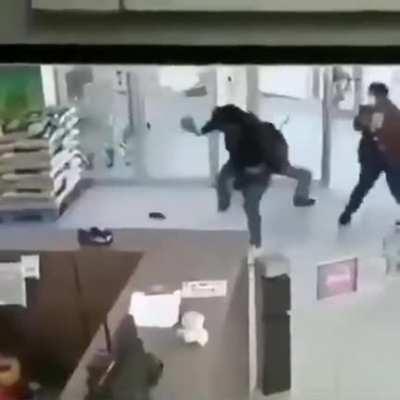 HMFT after I get knocked out running away from people in a bank