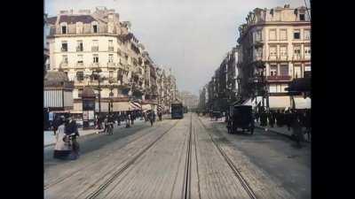 Brussels in 1908 colorized (info in comments)