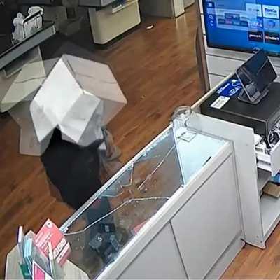 A guy thought of a way to hide from surveillance cameras, but something went awry...