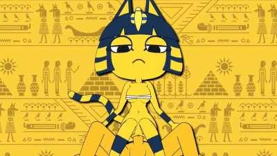 Ankha Leg Cross (minus8) [Animal Crossing]