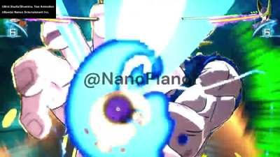 SSJ2 Goku & Perfect Cell beam clash