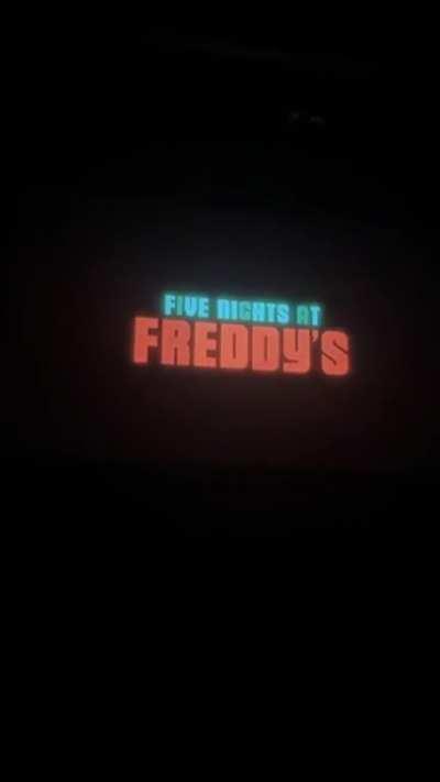 This happened at my local movie theater during FNAF trailer