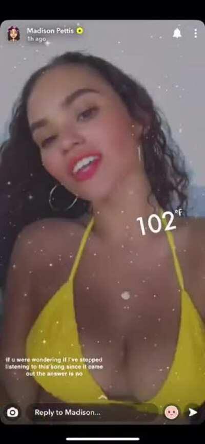 102 degrees on Snapchat