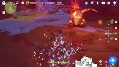 Ningguang seems to have amazingly high burst damage