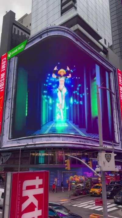 Persona 3 Reload Giant Billboard in Times Square, New York