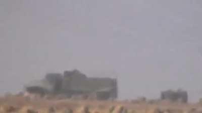 Early-War FSA fighters engage a distant SAA convoy before incoming fire forces them to move positions - Maaraba - 10/13/2012