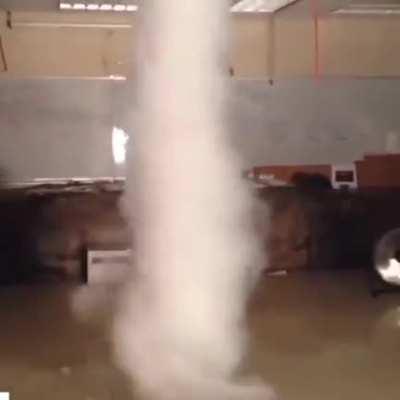 Creating a tornado indoor