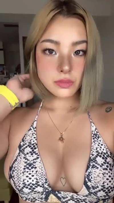 Blonde asian 