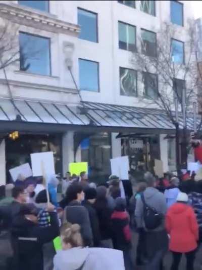 Calgary &quot;freedom&quot; protest 🤮🤦🏻‍♂️