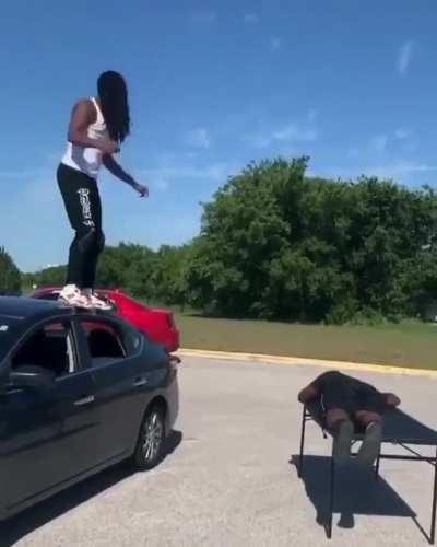 HMFT after attempting to slam your friend through a table