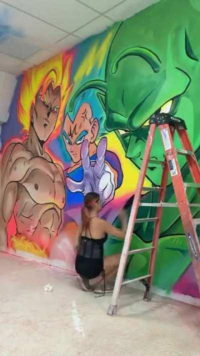 DBZ mural by trvncat