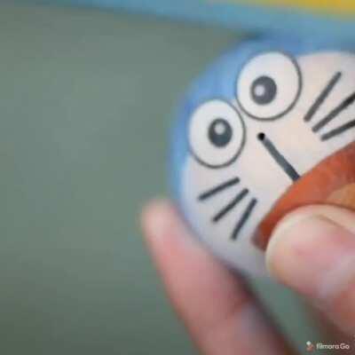 Making a wooden Doraemon