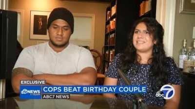 California cops beat up birthday couple