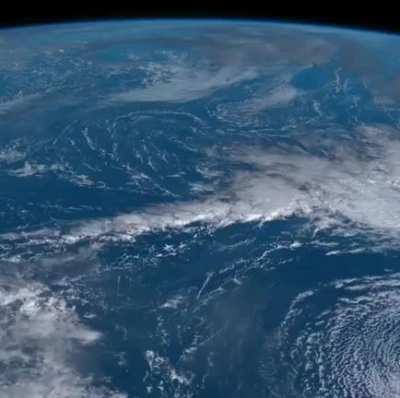 Underwater volcano eruption near Tonga.