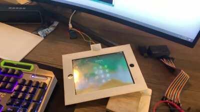 Unlocking an iPad with an ESP32 and 5V Motion Sensor