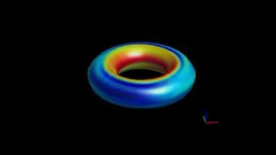 Surface waves on a torus