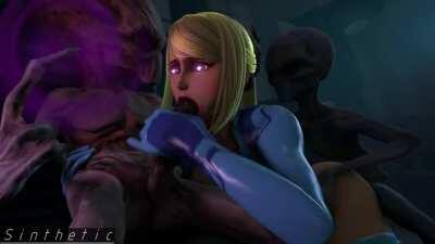 Samus being mind controlled [Metroid] (Sinthetic)