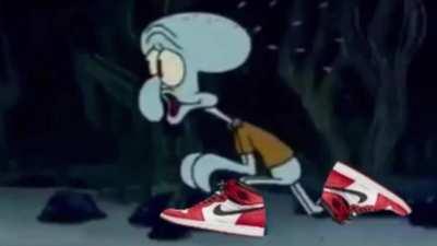 aw hell naw splunkerbop caught squigglydoor wearing them fake j’s