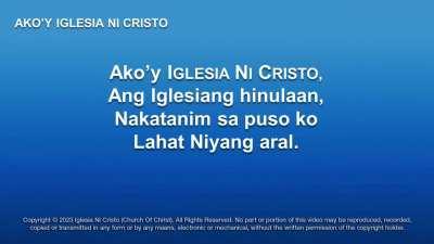 AKO'Y IGLESIA NI CRISTO (RE-UPLOADED)