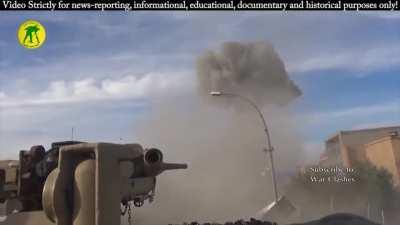 ISOF call in the Abrams to neutralize a disabled IS VBIED during the liberation of Ramadi