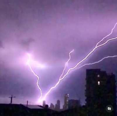 Amazing fork lightning