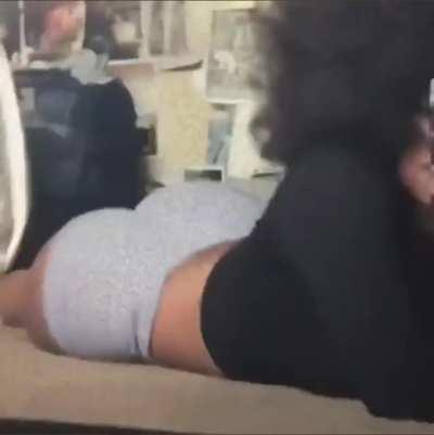 Lia shaking in booty shorts