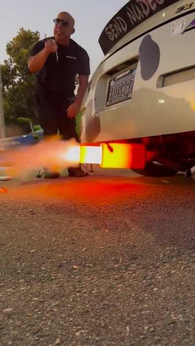 Hot exhaust 