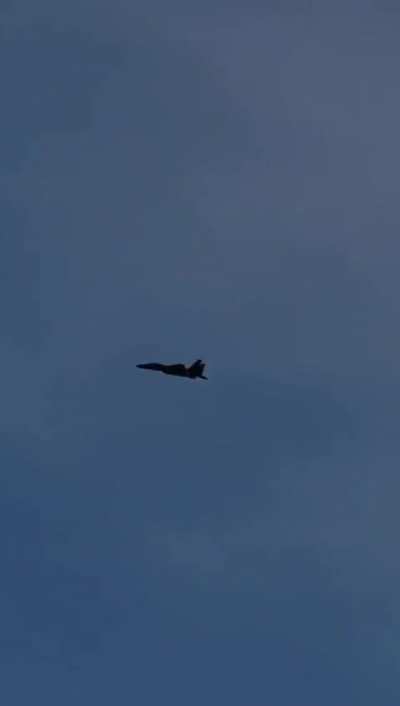 IAF F15 shooting down a Hizbala UAV