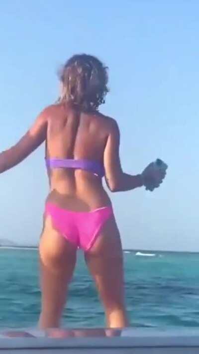 Rita Ora Dancing in a Bikini