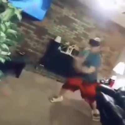 Kid gets knocked out