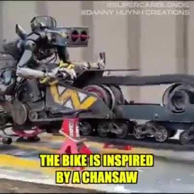 Remote control chainsaw trike