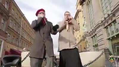 Old couple playing flawless Harp Beatbox