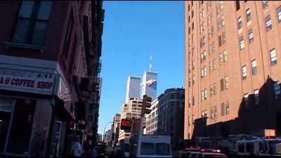 One of the Only Known Videos of the North Tower Being Hit By Flight 11