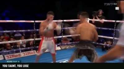 Man rocks opponent, taunts him, and loses