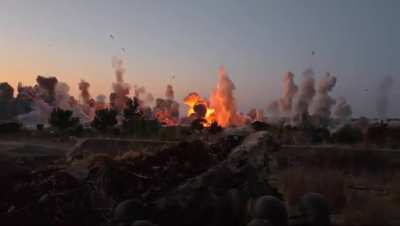 Cool footage of the IDF blowing up Hezbollah infrastructure in southern Lebanon