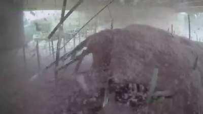 Wind storm destroys parking garage in Utah, June 2020