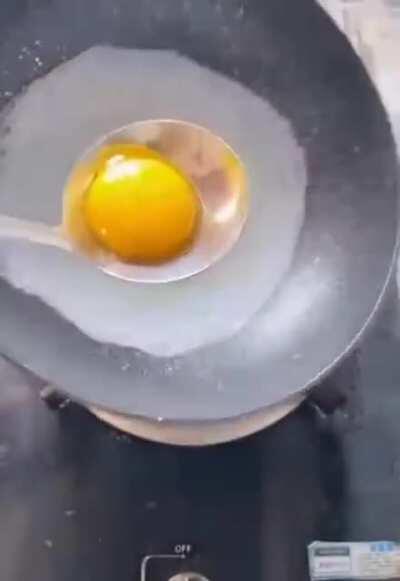 A new way of cooking eggs.