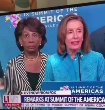 Maxine Waters got her neck slit?